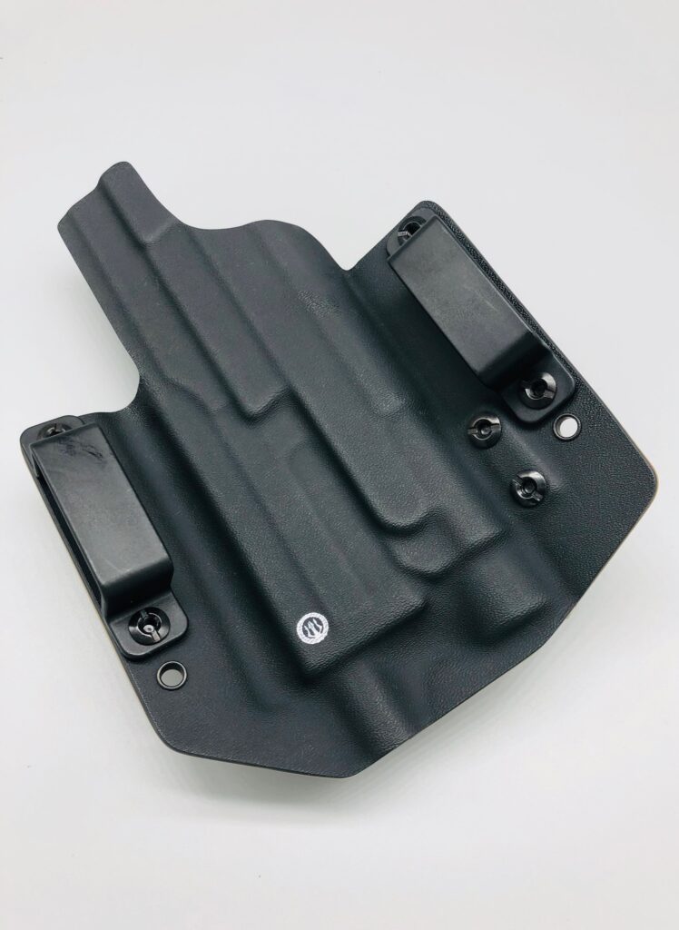 Black Kydex light-bearing outside-the-waistband holster shell