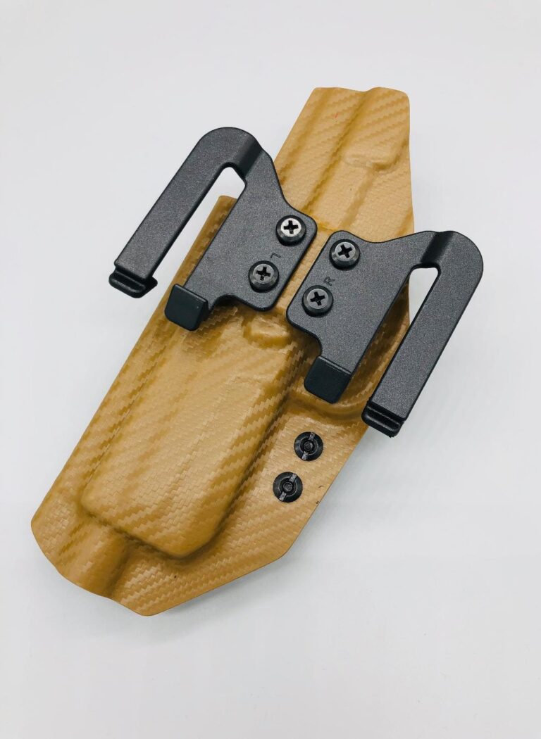 Carbon fiber Kydex Hermes Series OWB holster by Neptune Concealment