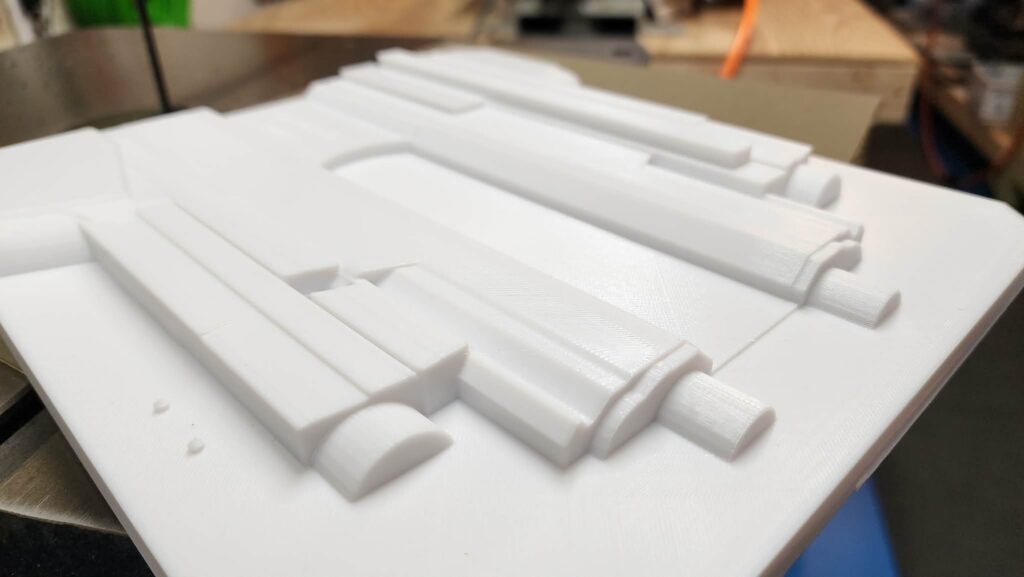 Custom 3D-printed holster mold buck used to press Kydex to an exact firearm pattern