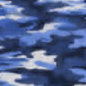Blue Camo fabric overlay swatch for a custom Kydex holster from Neptune Concealment