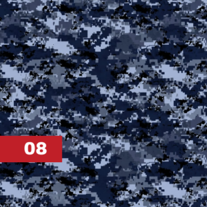 Navy blue digital camo Kydex holster print, pattern number 08, Neptune Concealment